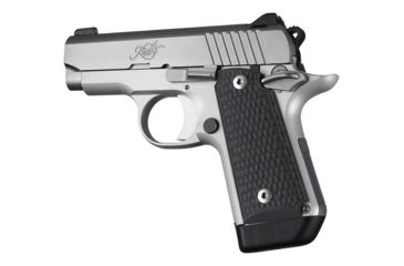 Image of Hogue Kimber Micro .380 Ambidextrous Grip, Piranha, G10, Black, 40129