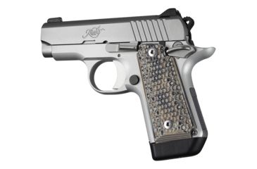 Image of Hogue Kimber Micro .380 Ambidextrous Grip, Piranha, G10, Dark Earth, 40727