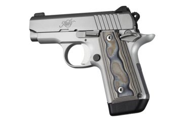 Image of Hogue Kimber Micro .380 Ambidextrous Grip, Smooth, G10, Dark Earth, 40747