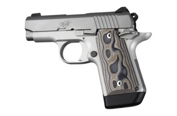 Image of Hogue Kimber Micro 9 Ambidextrous Grip, Smooth, G10, Dark Earth, 39747