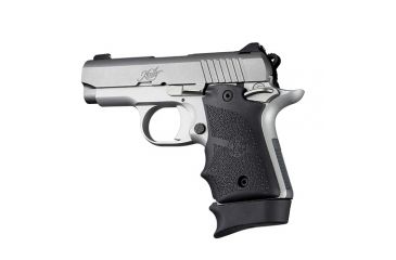 Image of Hogue Kimber Micro 9 Ambidextrous Safety Rubber Grip with Finger Grooves, Black, 39080