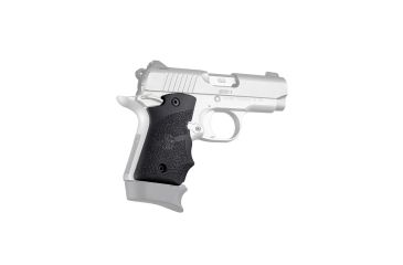 Image of Hogue Kimber Micro 9 Ambidextrous Safety Rubber Grip with Finger Grooves, Black, 39080