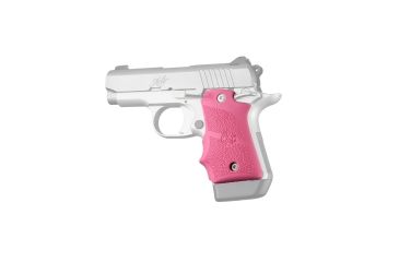 Image of Hogue Kimber Micro 9 Ambidextrous Safety Rubber Grip with Finger Grooves, Pink, 39087
