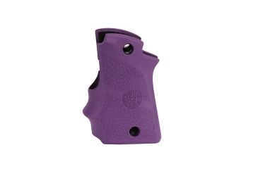 Image of Hogue Kimber Micro 9 Ambidextrous Safety Rubber Grip with Finger Grooves, Purple, 39086