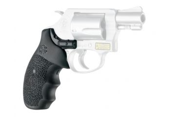 Image of USED DEMO, Hogue Laser Enhanced Grip, Smith and Wesson J Frame Round Butt Rubber Monogrip, Black, 60080, EDEMO1, Condition Fair, Other