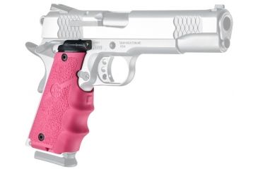 Image of Hogue Laser Equipped Grips For 1911 Government Models Pink - Red Laser 1H-LS-45087