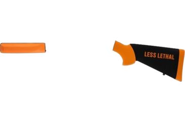 Image of Hogue Mossberg 500 Less Lethal Orange OverMolded Shotgun Stock w/Forend 05042