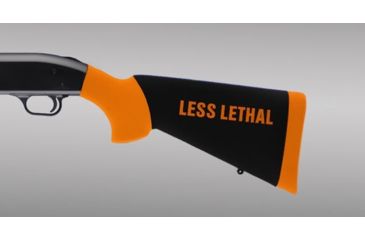 Image of Hogue Mossberg 500 Less Lethal Orange OverMolded Shotgun Stock w/Forend 05042