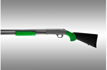 Image of Hogue Mossberg 500 OverMolded Shotgun Stock kit with forend Zombie Green 5013