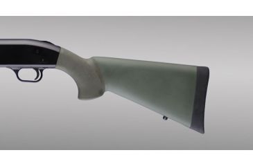 Image of Hogue Mossberg 500 Overmolded Shotgun Stock Od Green 05210