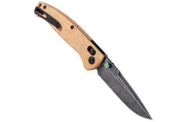 Image of Hogue Mysto Element Folding Knife, 3.4in, CPM MagnaCut Stainless Steel, Clip Point, Richlite, Wood, Brown/Black, 24459