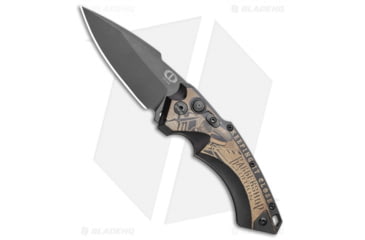 Image of Hogue Outlaw Ordnance X5 Automatic Folding Knife, 4.00in, CPM 154 Steel, Spear Point Blade, Aluminum Black Handle, Black/Black, 9.25in, BHQ-107277