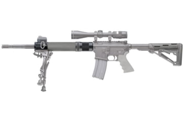 Image of Hogue OverMold Free Float Forend w/ Accesory Attachments, AR-15/ M16, Rifle Length, Slate Grey, Universal, 15574