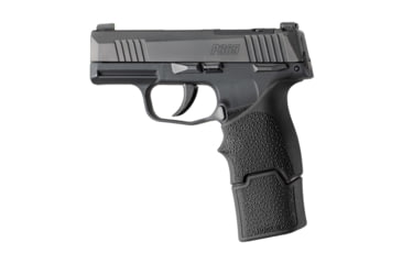 Image of Hogue OverMolded Rubber Grip Base Pad Sig Sauer P365, 15 Round, Magazine Extension, Black, 18040