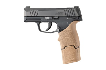 Image of Hogue OverMolded Rubber Grip Base Pad Sig Sauer P365, 15 Round, Magazine Extension, Flat Dark Earth, 18043