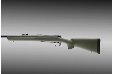 Image of Hogue Remington 700 Bdl L A Standard Barrel Pillarbed Stock Od Green 70201