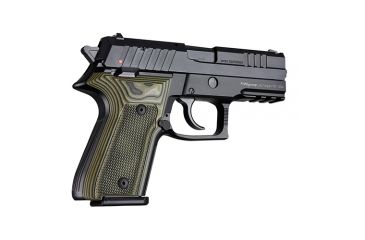 Image of Hogue Rex Zero 1 Compact Grip, Checkered, G10 G-Mascus, Green Lava, 93158