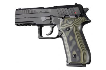 Image of Hogue Rex Zero 1 Grip, Smooth, G10 G-Mascus, Green Lava 92148