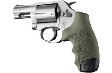 Image of Hogue Round Butt Centennial/Metal Bodyguard Rubber Smith &amp; Wesson J-Frame Revolver Mono Revolver Grip