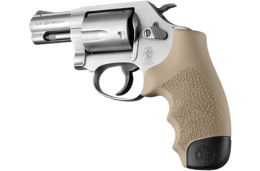Image of Hogue Round Butt Centennial/Metal Bodyguard Rubber Smith &amp; Wesson J-Frame Revolver Mono Revolver Grip
