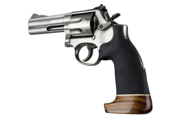 Image of Hogue Rubber Conversion Grip - S&amp;W K or L Rd. Butt - Wood Big Butt, No Finger Grooves 19016