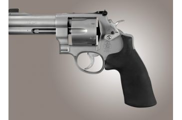 Image of Hogue Rubber Conversion Grip - S&amp;W N Round Butt Rubber, NO Finger Grooves 25012
