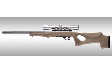 Image of Hogue Ruger 10/22 Tactical OverMolded Stock w/ .920 Barrel Channel, Flat Dark Earth, 22370