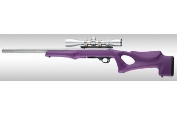 Image of Hogue Ruger 10/22 Tactical OverMolded Stock w/ .920 Barrel Channel, Purple, 22076