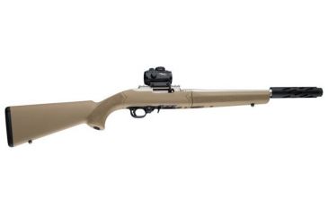 Image of Hogue Ruger 10/22 Takedown Rubber OverMold Stock w/ STD Barrel Channel Flat Dark Earth, 21340