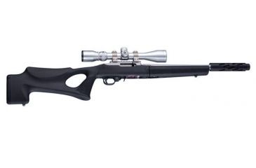 Image of Hogue Ruger 10/22 Takedown Thumbhole Rubber OverMold Stock Only Channel Black, 21060