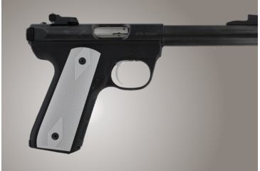 Image of Hogue Ruger 22/45 RP Checkered Aluminum - Matte Clear Anodize 82154