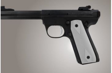 Image of Hogue Ruger 22/45 RP Checkered Aluminum - Matte Clear Anodize 82154