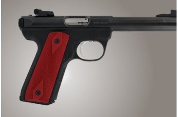 Image of Hogue Ruger 22/45 RP Checkered Aluminum - Matte Green Anodize 82151