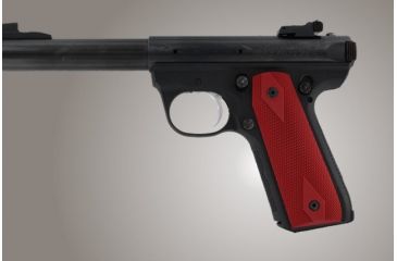 Image of Hogue Ruger 22/45 RP Checkered Aluminum - Matte Green Anodize 82151