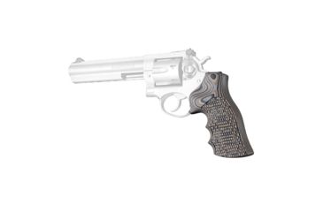 Image of Hogue Ruger GP100/Super Redhawk Grip with Finger Grooves, Piranha, G10 - G-Mascus, Dark Earth, 80737