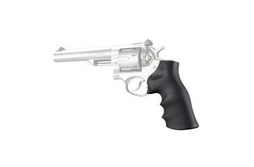 Image of Hogue Ruger GP100/Super Redhawk Grip with Finger Grooves, Smooth, G10, Black, 80169