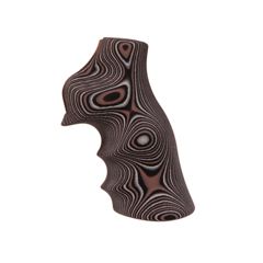Image of Hogue Ruger GP100/Super Redhawk Grip with Finger Grooves, Smooth, G10 - G-Mascus, Black/Grey, 80167
