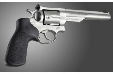 Image of HOGUE Ruger GP100/Super Redhawk No Finger Groove Rubber Grip, Black 80010