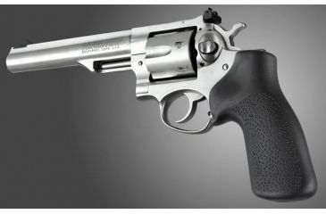 Image of HOGUE Ruger GP100/Super Redhawk No Finger Groove Rubber Grip, Black 80010