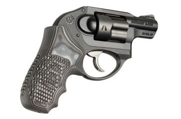 Image of HOGUE Ruger LCR Enclosed Hammer Piranha Grip G10, G-Mascus Black/Gray 78137