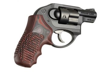 Image of HOGUE Ruger LCR Enclosed Hammer Piranha Grip G10, G-Mascus Red Lava 78639