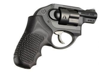 Image of HOGUE Ruger LCR Enclosed Hammer Piranha Grip G10, Solid Black 78139