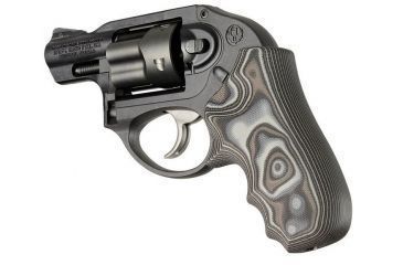 Image of HOGUE Ruger LCR Enclosed Hammer Smooth G10, G-Mascus Black/Gray, 78167