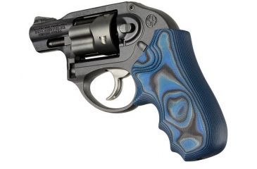 Image of HOGUE Ruger LCR Enclosed Hammer Smooth G10, G-Mascus Blue Lava, 78668