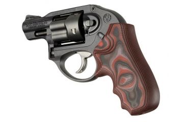 Image of HOGUE Ruger LCR Enclosed Hammer Smooth G10, G-Mascus Red Lava, 78669