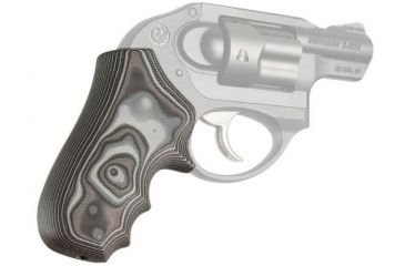 Image of Hogue Ruger LCR Enclosed Hammer Smooth G10, G-Mascus Black/Gray, 78167