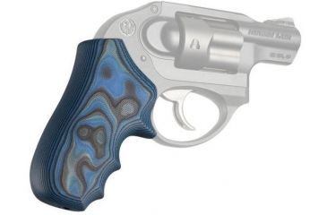 Image of Hogue Ruger LCR Enclosed Hammer Smooth G10, G-Mascus Blue Lava, 78668