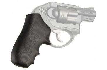 Image of Hogue Ruger LCR Enclosed Hammer Smooth G10, Solid Black, 78169