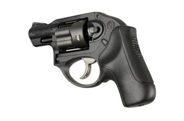 Image of Hogue Ruger LCR No Finger Groove Rubber Bantam Boot Tamer Cushion Grip, Black