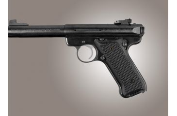 Image of Hogue Ruger MK II / MK III Piranha Grip G-10 - Solid Black 82139